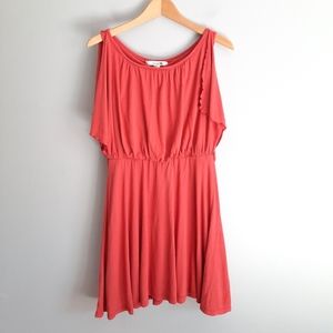 Forever 21 Sunburst Split Back Scoop Neck Dress